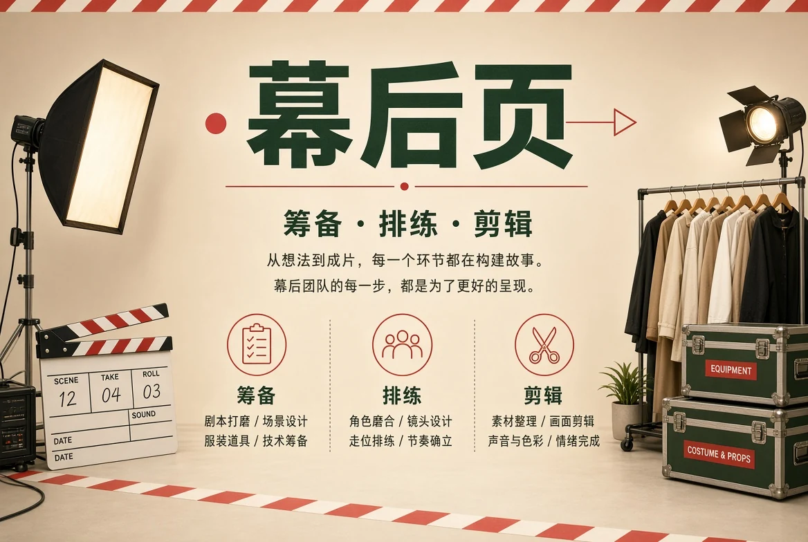 幕后页制作过程视觉